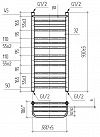 Водяной полотенцесушитель Богема с полкой - превью фото 4