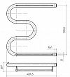 Водяной полотенцесушитель М-образный с полкой - превью фото 2