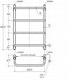 Электрический полотенцесушитель Мост (кнопка включения, пласт. держатели) - превью фото 3